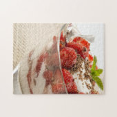 Aardbeiensap met vers yoghurt legpuzzel (Horizontaal)