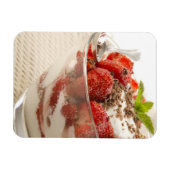 Aardbeiensap met vers yoghurt magneet (Horizontaal)