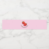 aardbeiensap waterfles etiket (Enkel label)