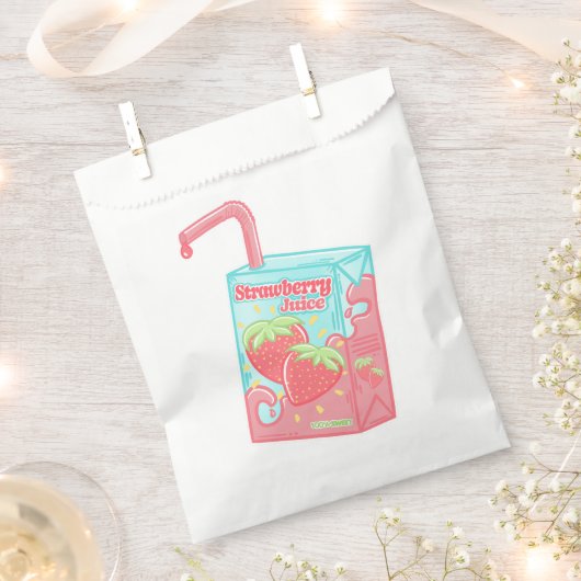 Aardbeiensapdoos Bedankzakje (Geknipt)