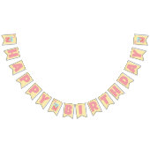 Aardbeiensapdoos Gelukkige Verjaardag Vlaggetjes (Alle)