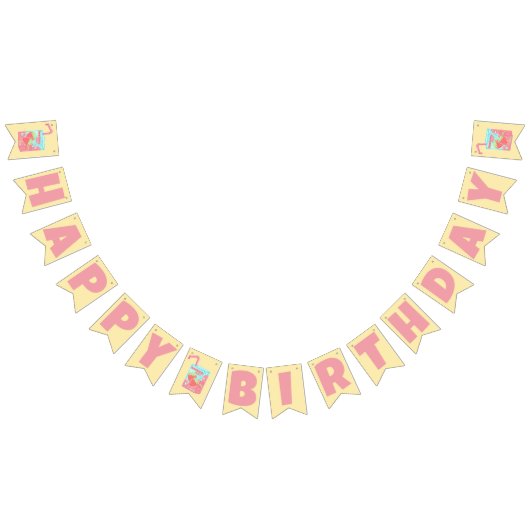 Aardbeiensapdoos Gelukkige Verjaardag Vlaggetjes (Alle)