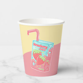 Aardbeiensapdoos Papieren Bekers