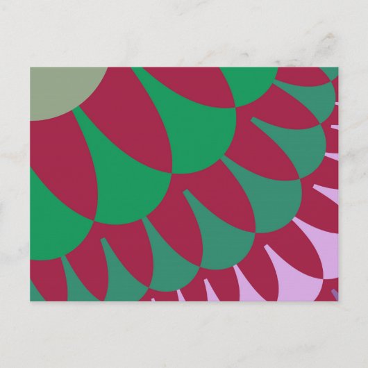 Aardbeienscales Briefkaart (Voorkant)