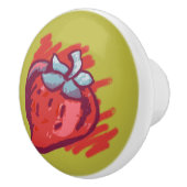 Aardbeienschenken Keramische Knop (Rechts)