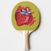 Aardbeienschenken Tafeltennisbatje (Achterkant)