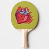 Aardbeienschenken Tafeltennisbatje (Voorkant)