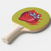 Aardbeienschenken Tafeltennisbatje (Voorkant Gekanteld)