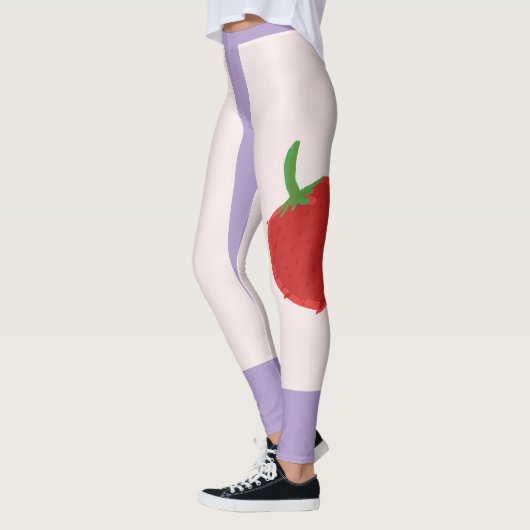 Aardbeienschilderij Leggings (Links)