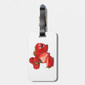 Aardbeienschok Bagagelabel (Achterkant verticaal)