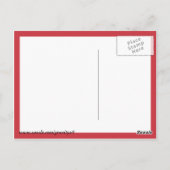 Aardbeienschok Briefkaart (Achterkant)