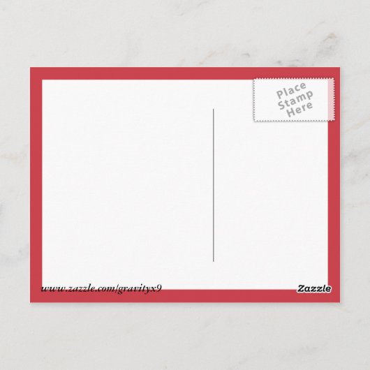 Aardbeienschok Briefkaart (Achterkant)