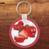 Aardbeienschok Sleutelhanger (Voorkant)