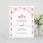 Aardbeienschotel | Aardbeienteken (Staand voorkant)