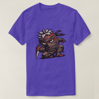 Aardbeienschurk — Grappige Fruit Ninja Retro T-shirt