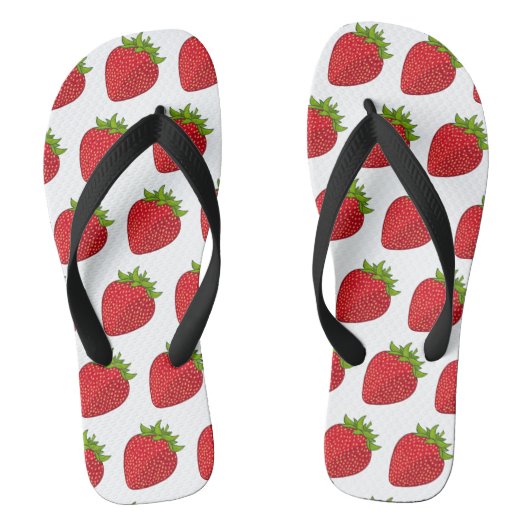 Aardbeienslappen Teenslippers (Voetbed)