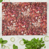 Aardbeienslijmen, gezonde voedselsnack, rode vruch theedoek (Gevouwen)