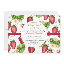 aardbeiensmaak baby shower