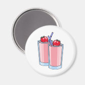 Aardbeiensmoothie Magneet (Voorkant / Achterkant)