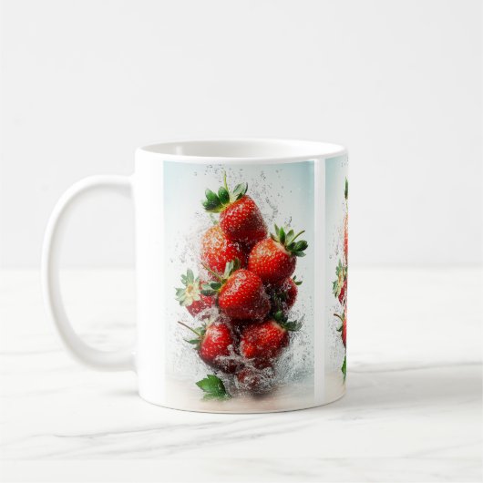 Aardbeiensplash Koffiemok (Links)