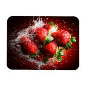 Aardbeiensplash Magneet (Horizontaal)