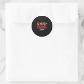 Aardbeiensquad drie dabbing aardbeien ronde sticker (Tas)