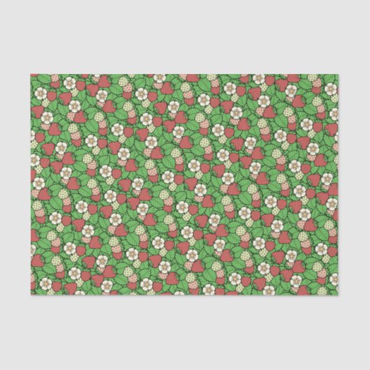 Aardbeienstaal Tissuepapier (Voorkant)