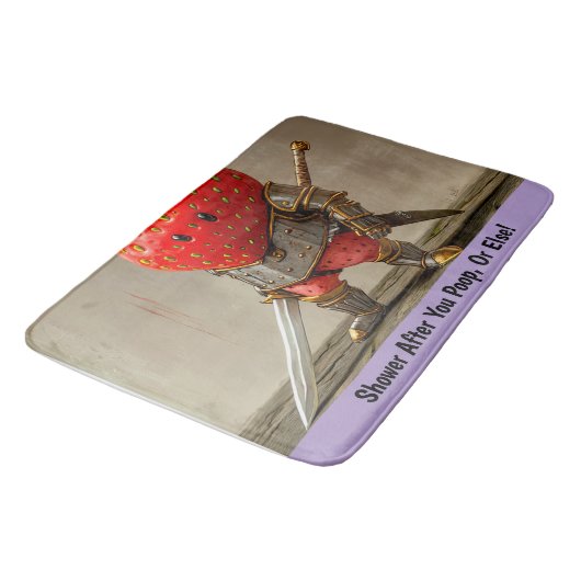 aardbeienstrijder badmat (Gekanteld)