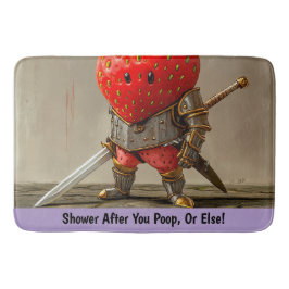 aardbeienstrijder badmat