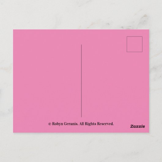 Aardbeiensuiker briefkaart (Achterkant)