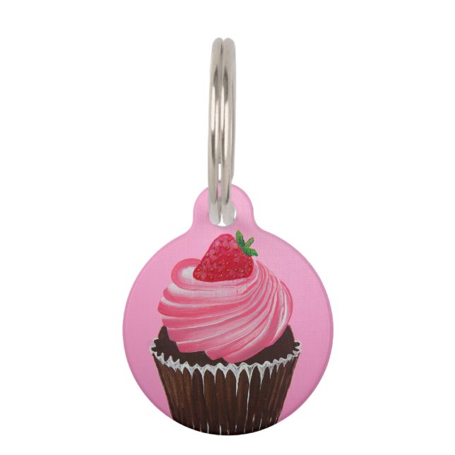 Aardbeiensuiker Huisdierpenning (Voorkant)