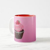 Aardbeiensuiker Tweekleurige Koffiemok (Voorkant links)