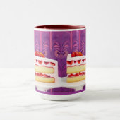 Aardbeientaart Generative Art Combo Mok (Midden)