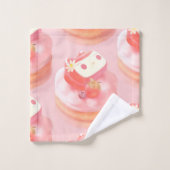 Aardbeientaart illustratie bad handdoek (Wasdoekje)