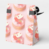 Aardbeientaart illustratie bedankdoosjes (Achterkant)