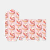 Aardbeientaart illustratie bedankdoosjes (Uitgevouwen)