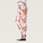 Aardbeientaart illustratie leggings (Links)