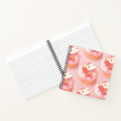 Aardbeientaart illustratie notitieboek (Binnen)