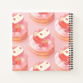 Aardbeientaart illustratie notitieboek (Achterkant)