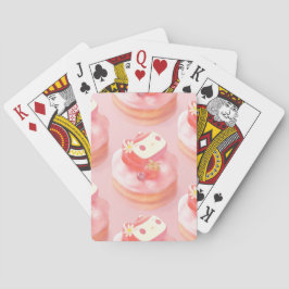 Aardbeientaart illustratie pokerkaarten