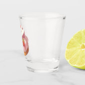 Aardbeientaart illustratie shot glas (Rechts)