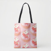 Aardbeientaart illustratie tote bag (Voorkant)