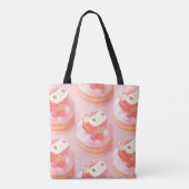 Aardbeientaart illustratie tote bag (Achterkant)
