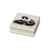 Aardbeientaart Slice Slagroom Bakkerij Dessert Rubberstempel (Stempel)