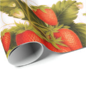 aardbeienteelt cadeaupapier (Rol Hoek)