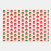 Aardbeientekening Inpakpapier Vel (Voorkant)