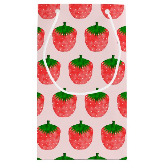 Aardbeientekening Klein Cadeauzakje (Achterkant)