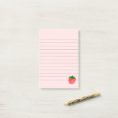 Aardbeientekening Post-it® Notes (Op bureau)