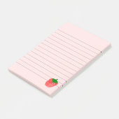Aardbeientekening Post-it® Notes (Schuin)