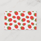 Aardbeienthema-Visitekaartjes Visitekaartje (Achterkant)